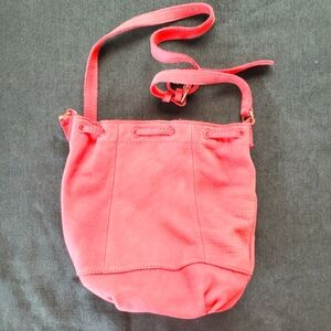 LuckyBrand Salmon Suede crossbody bag